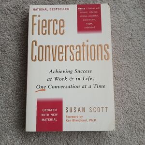 🤯2/$15 Fierce Conversations by Susan Scott - Paperback Book